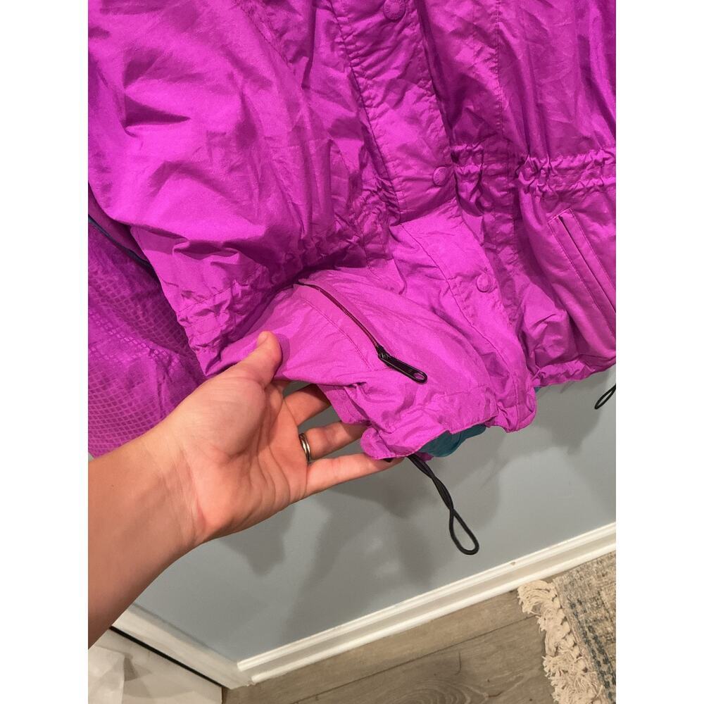 Vintage North Face Womens Ski Jacket Size 12 Fuschia Retro Sport Coat Thermore - Picture 7 of 13